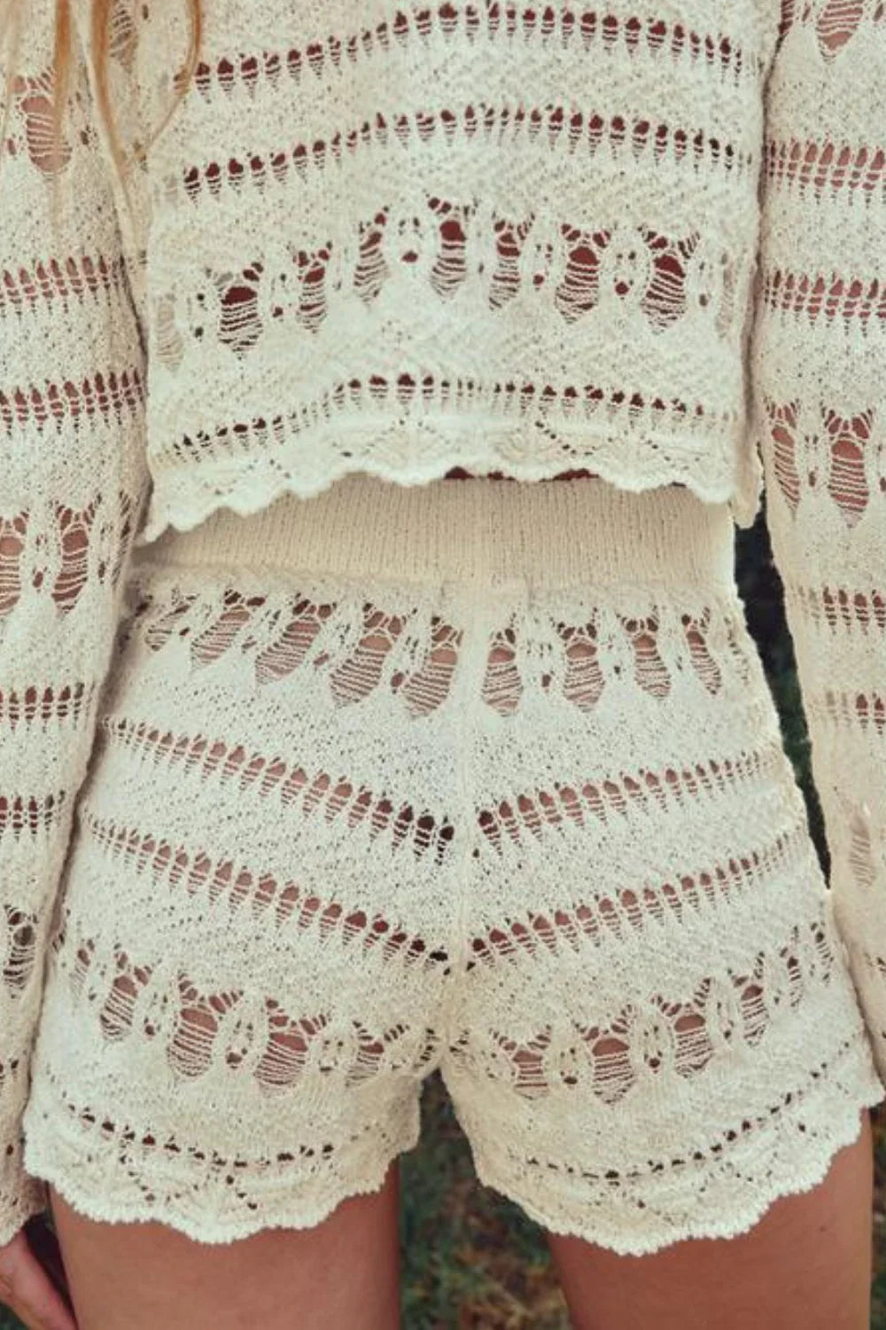 Pantalones cortos de punto para mujer
