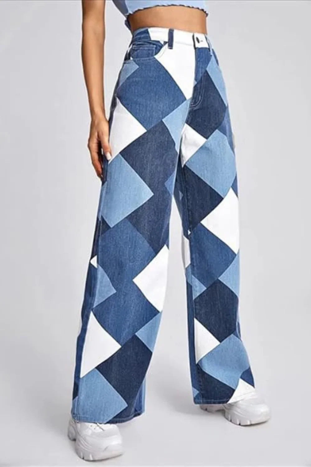 Jeans Geométricos para Mujer