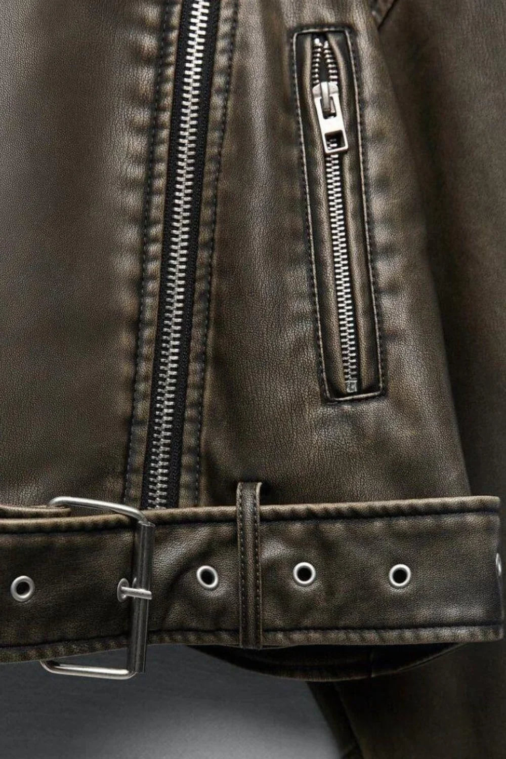 Chaqueta de Cuero para Mujer | Estilo Retro Premium