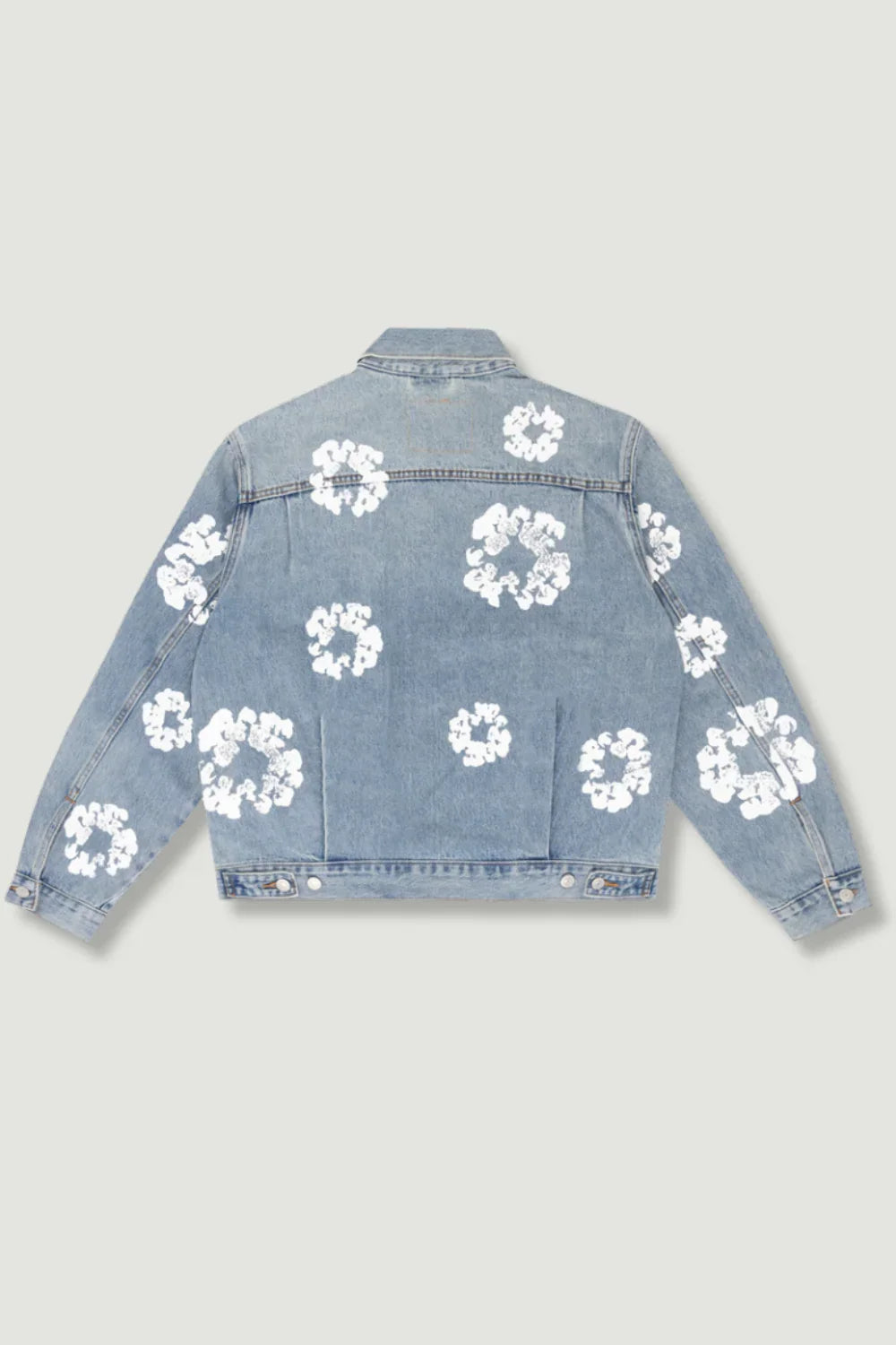 Chaqueta de Denim con Flores para Mujer