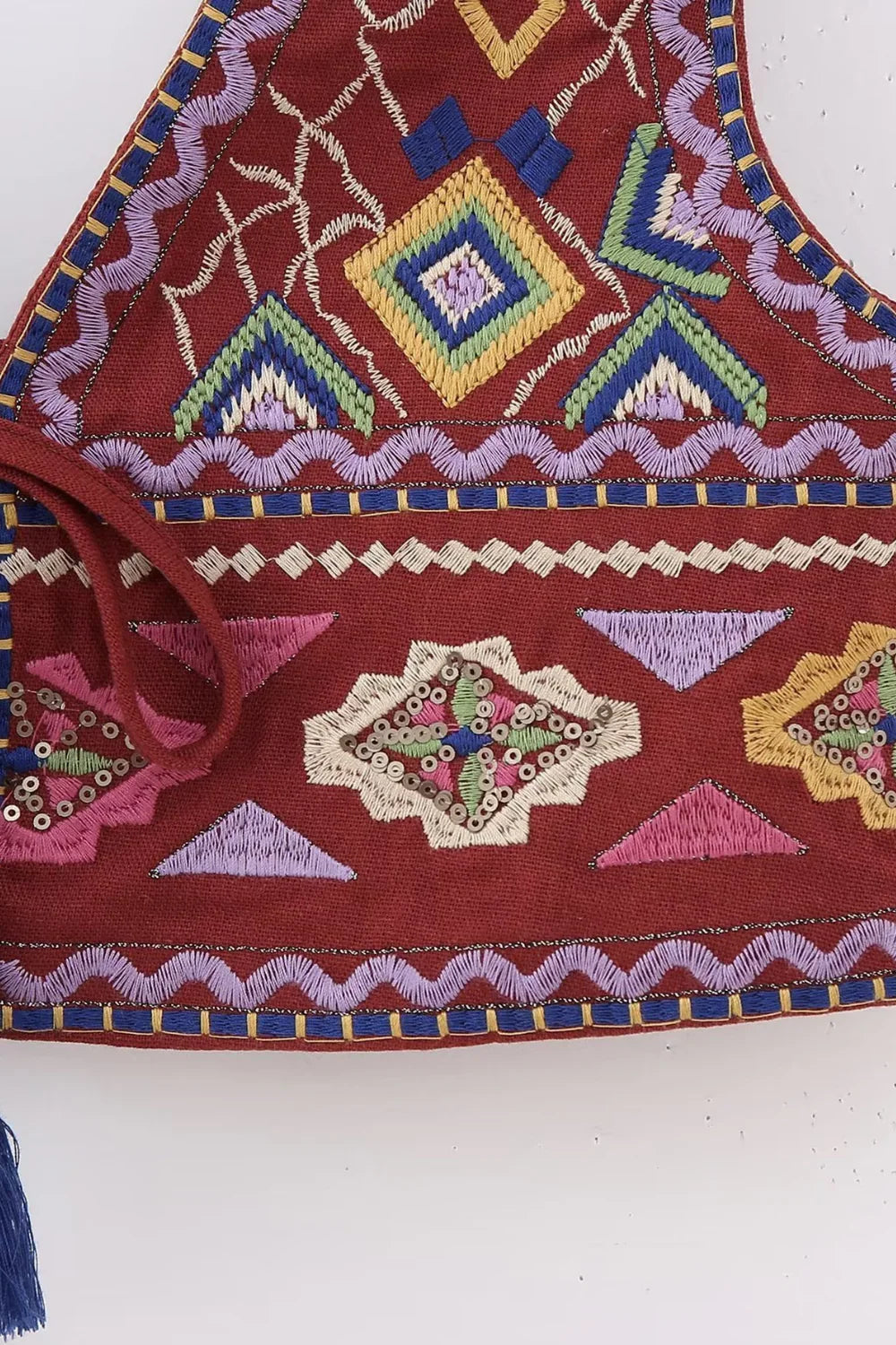 Top Marsala Bordado