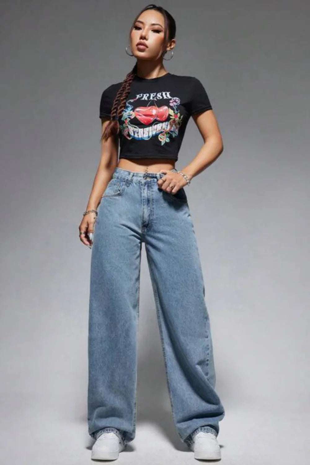 Vintage Wide-Leg Women's Pants