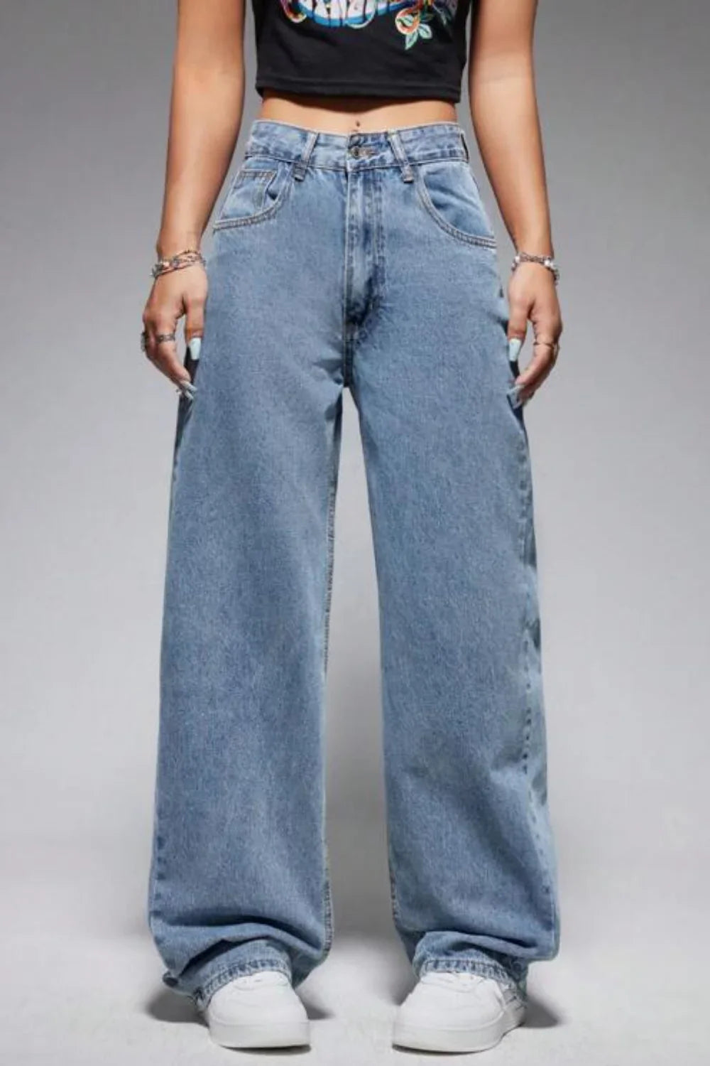 Vintage Wide-Leg Women's Pants
