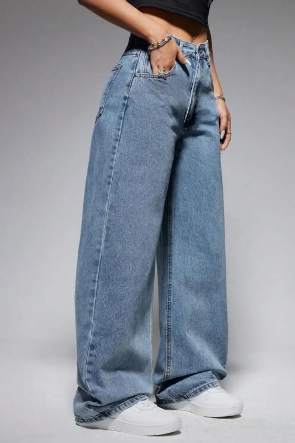Vintage Wide-Leg Women's Pants