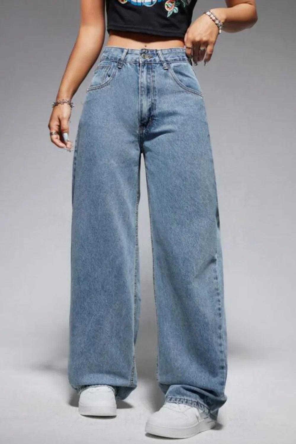 Vintage Wide-Leg Women's Pants