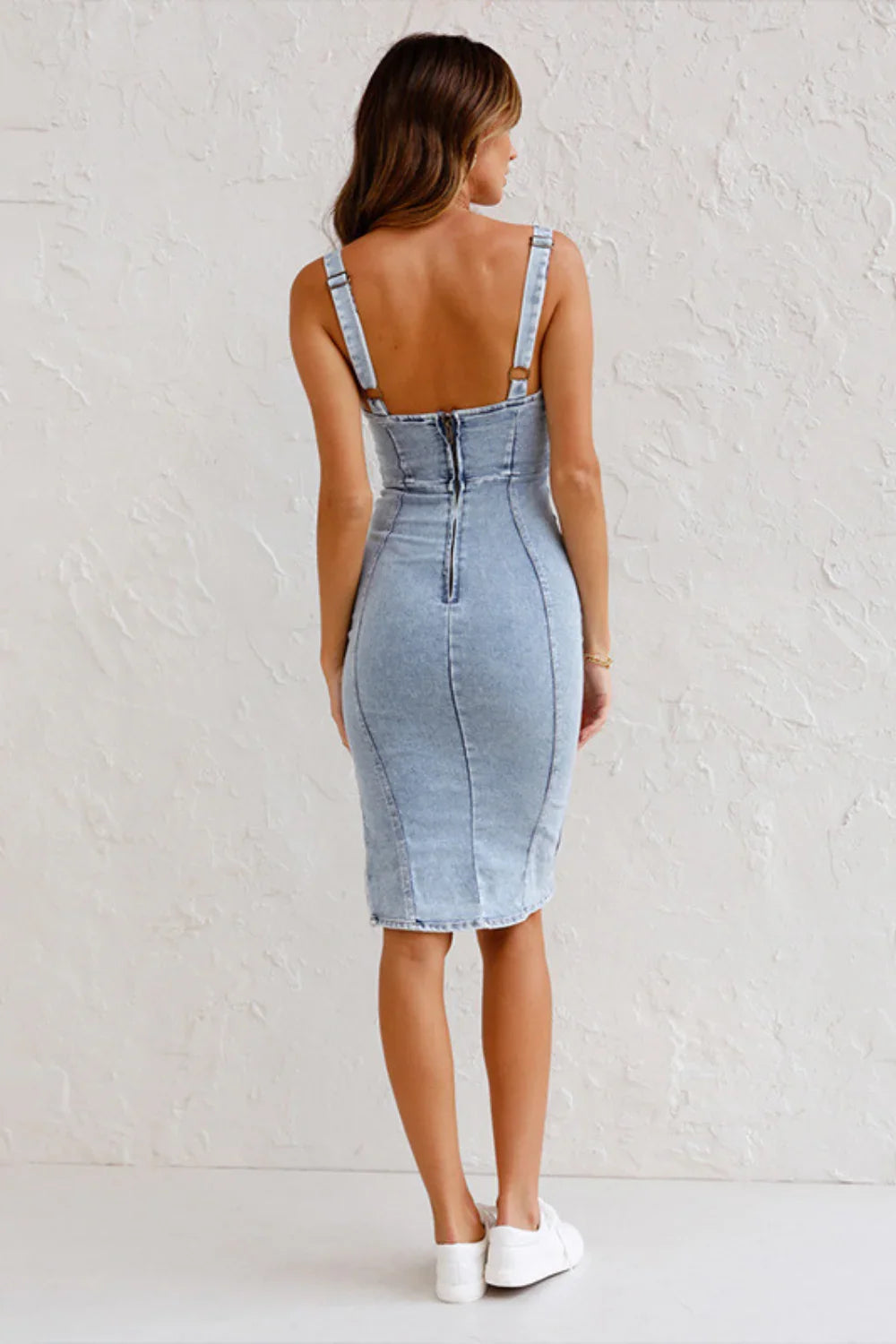 Vestido Tubo de Mezclilla para Mujer