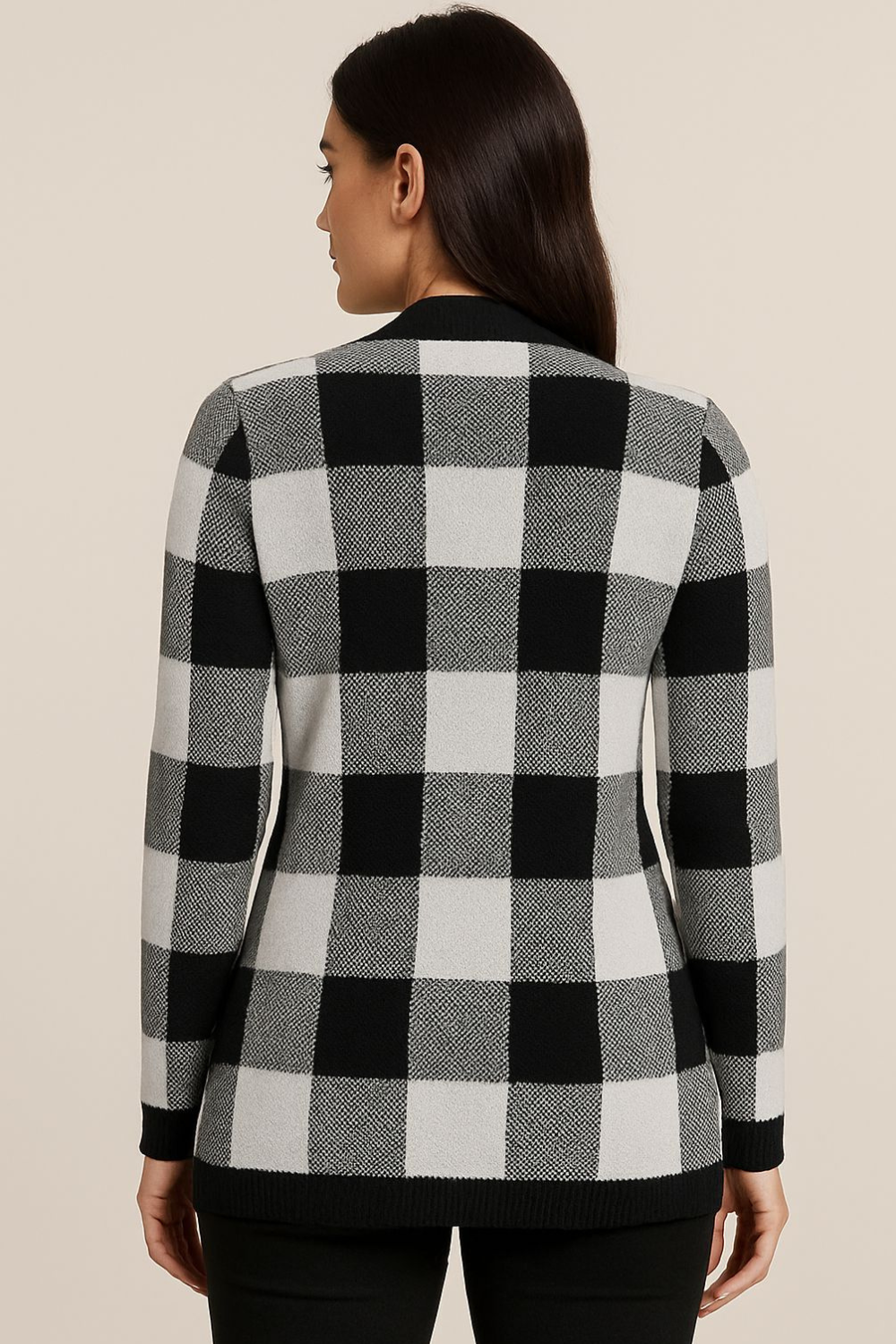 Cardigan de Cuadros para Mujer
