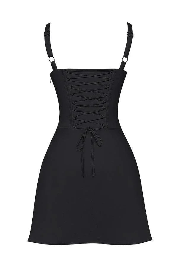 Vestido Negro Corto Esencial