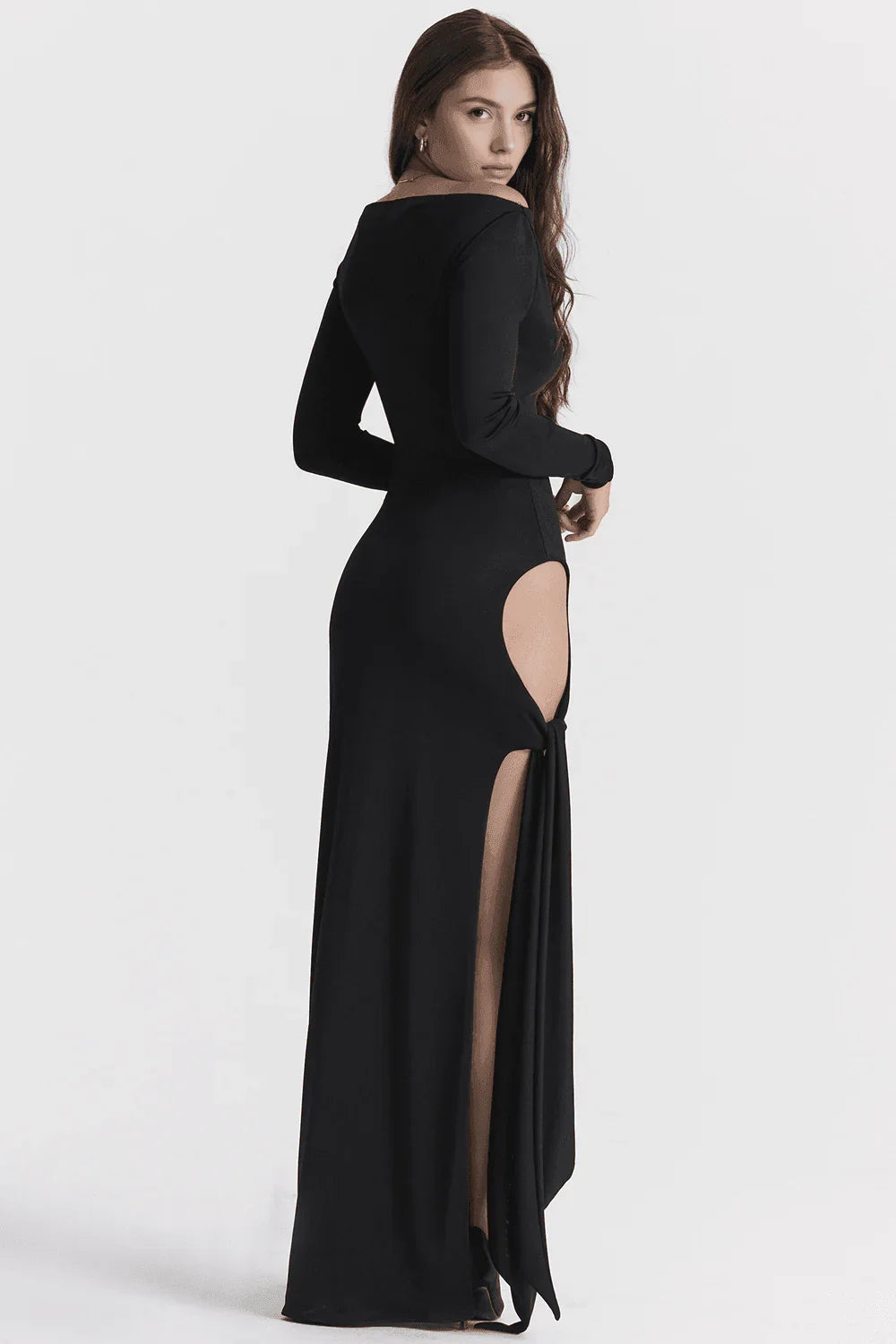 Vestido largo negro