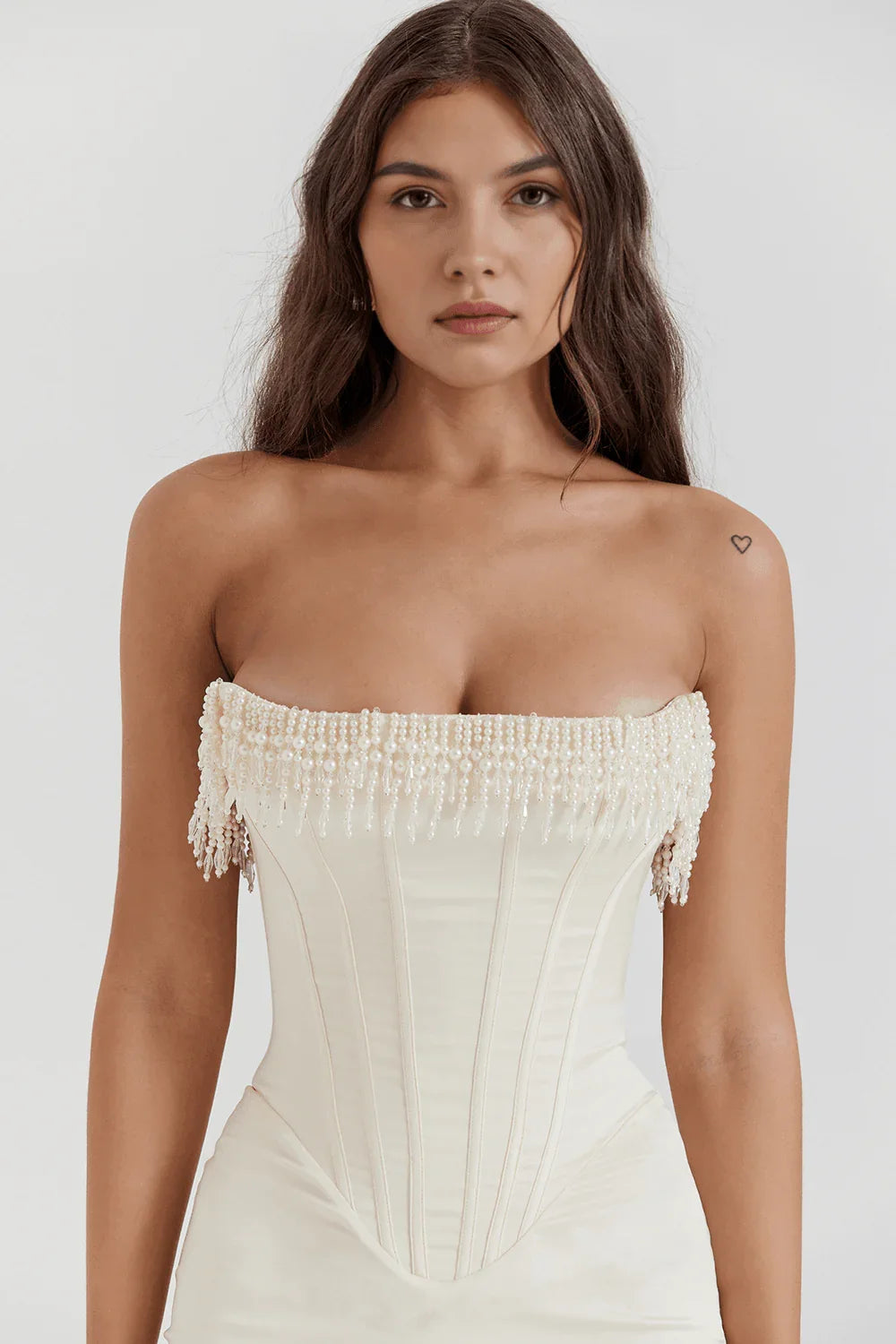 Vestido Blanco Largo Luize