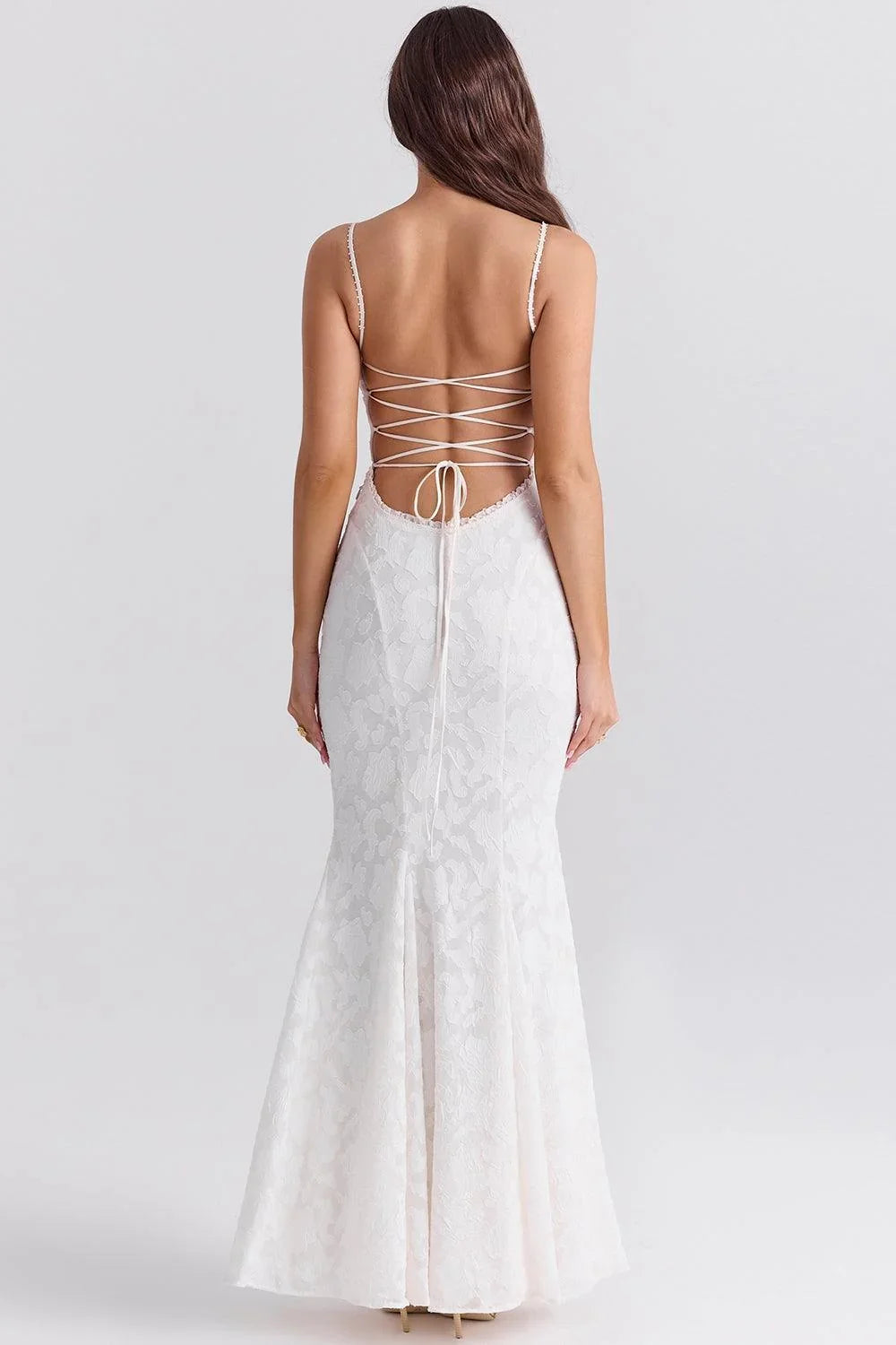 Vestido Largo Bordado para Mujer