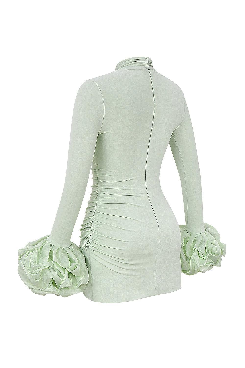 Vestido Corto Verde Esmeralda