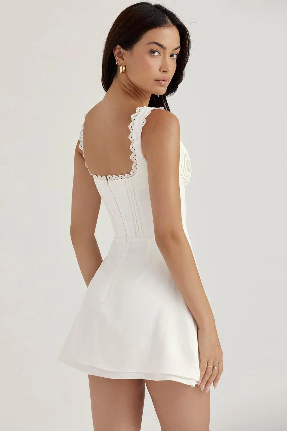 Vestido Corto Sofi con Bordado