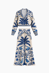 Conjunto de pavo real para mujer