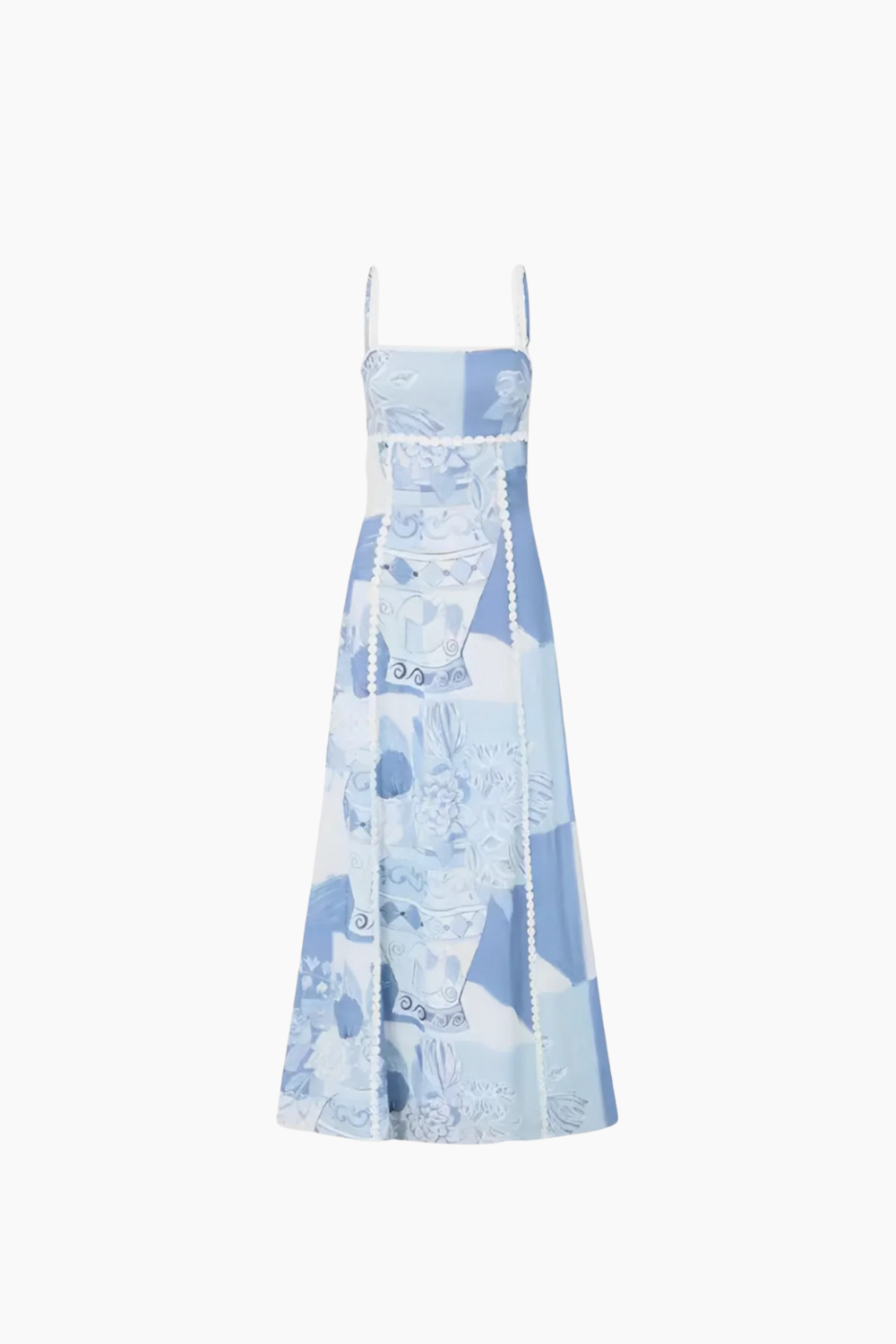 Vestido Azul de Mujer para el Campo
