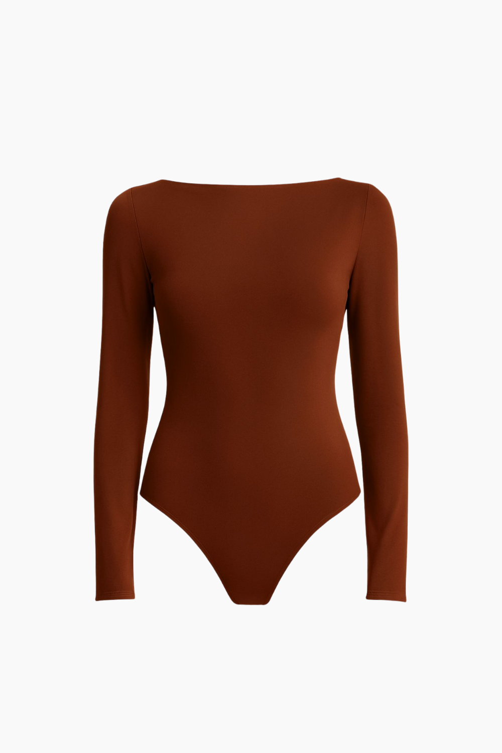 Body Femenino de Manga Larga con Cuello Cano