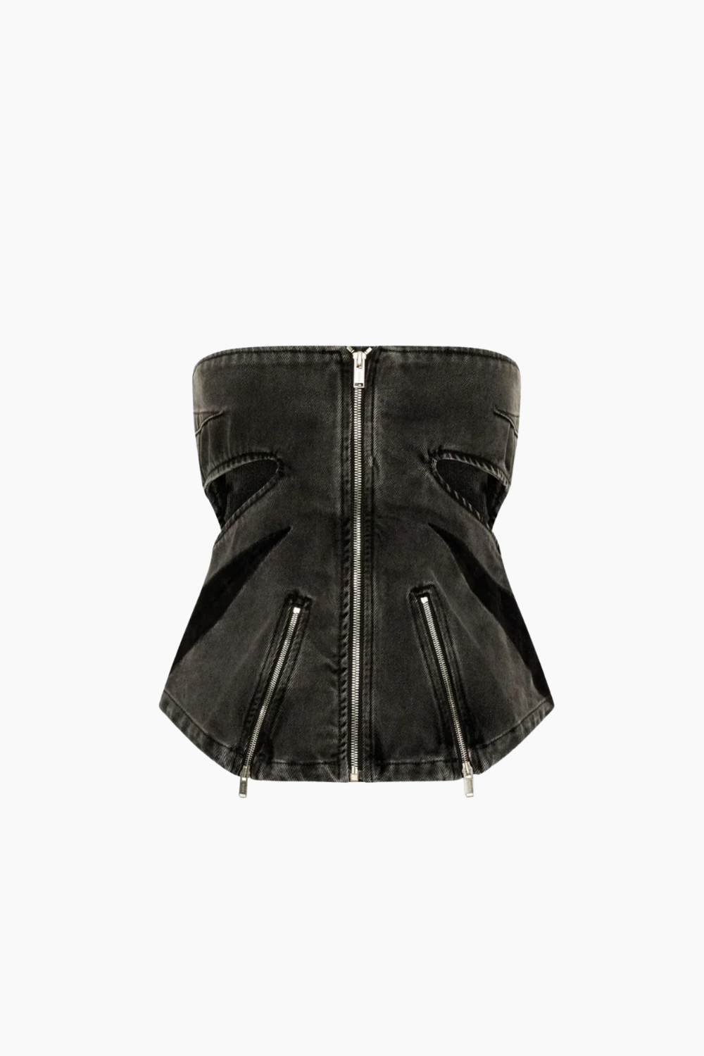 Top Vaquero Casual Negro