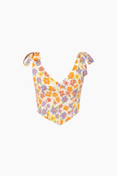 Top corto Floral para Mujer