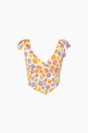 Top corto Floral para Mujer