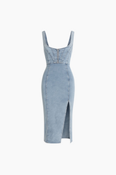 Vestido Tubo de Mezclilla para Mujer