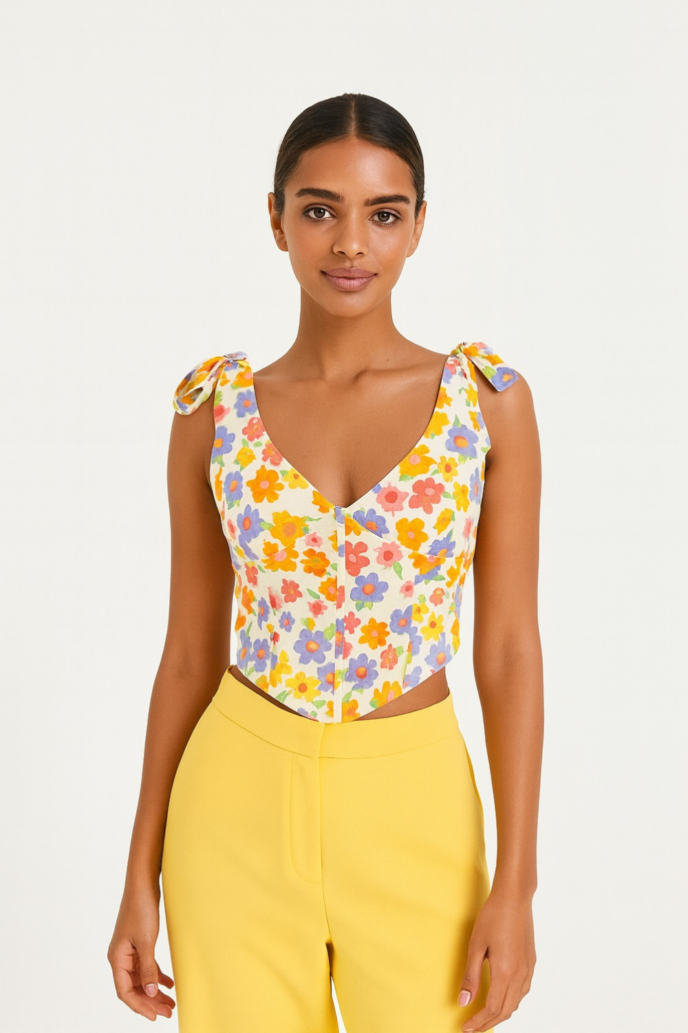 Top corto Floral para Mujer