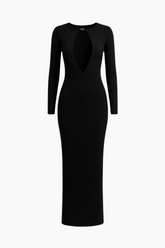 Largo Vestido Marrón para Mujer