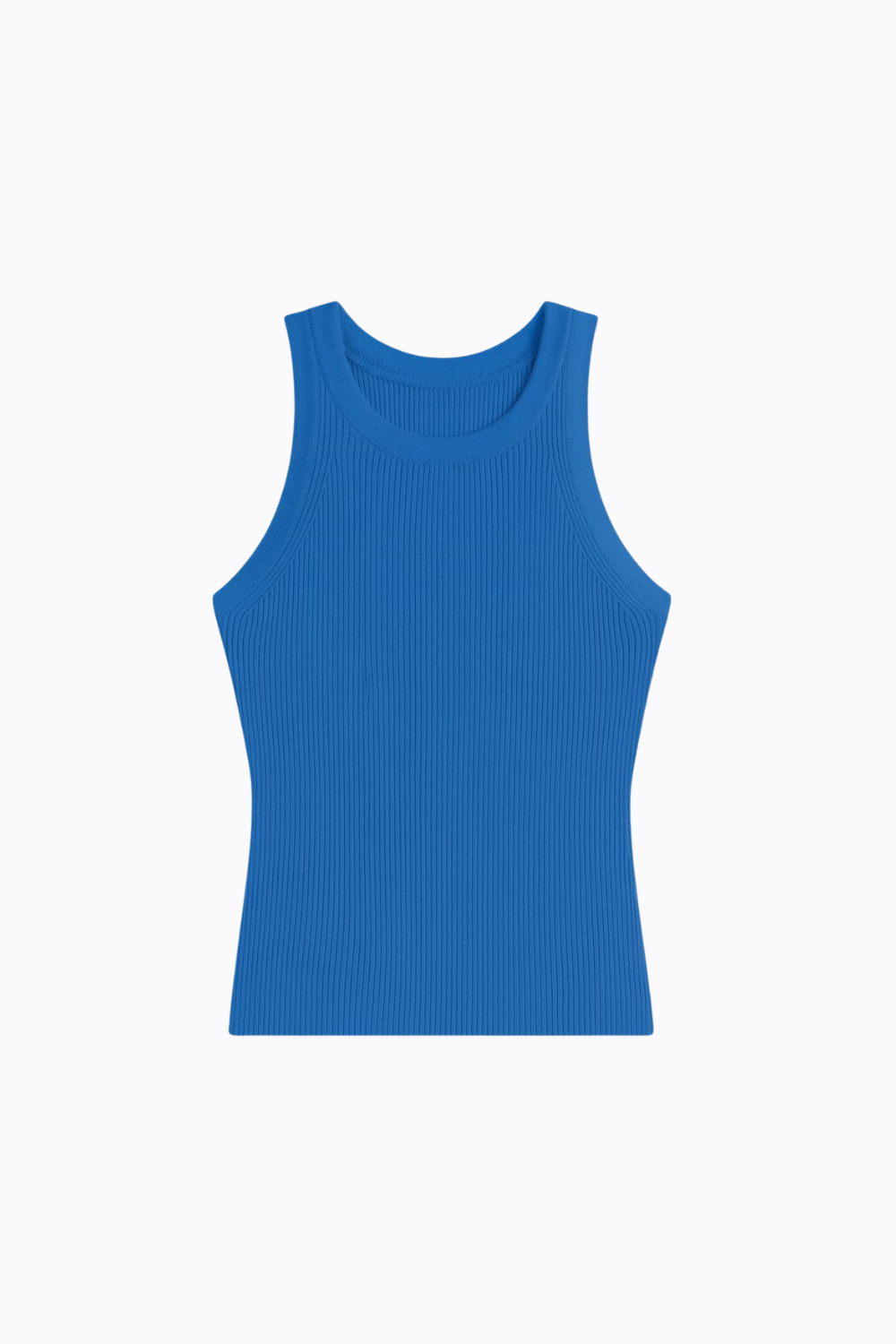 Camiseta de Tirantes de Punto Acanalado para Mujer
