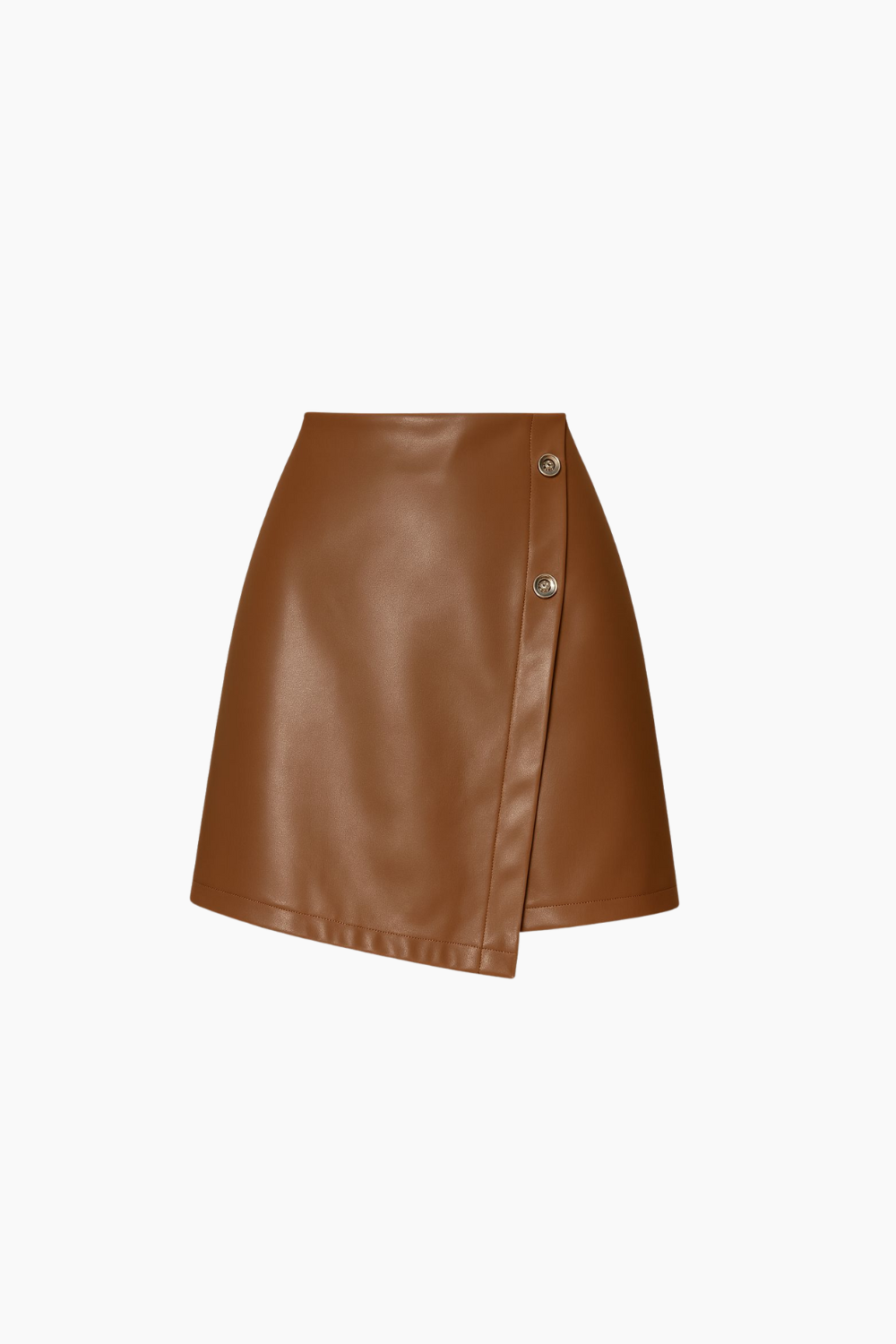 Falda de Cuero Sintético para Mujer
