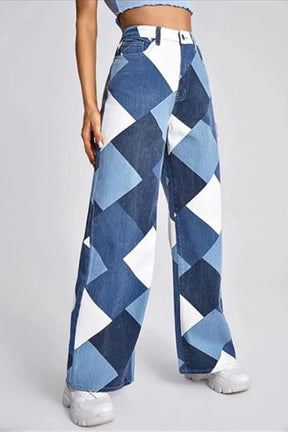 Jeans Geométricos para Mujer