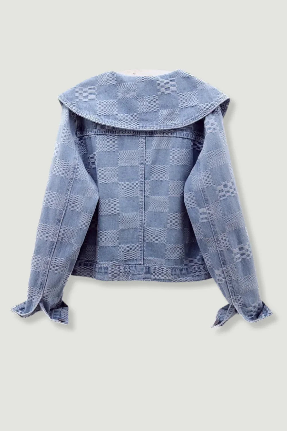 Chaqueta de Denim a Cuadros para Mujer
