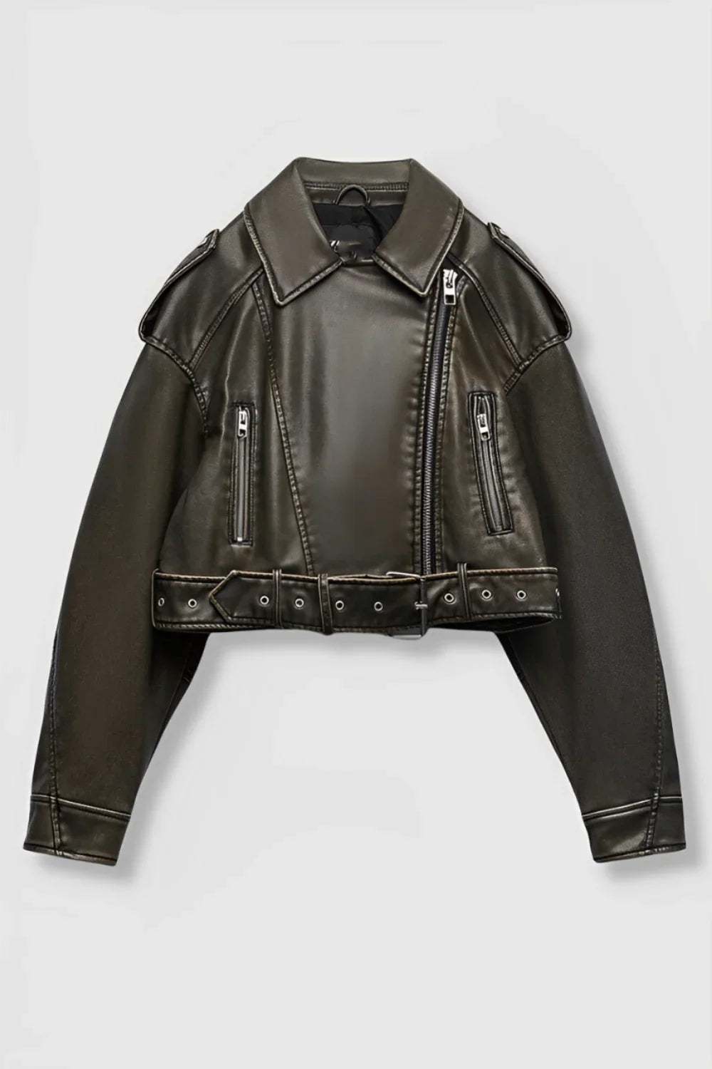 Chaqueta de Cuero para Mujer | Estilo Retro Premium