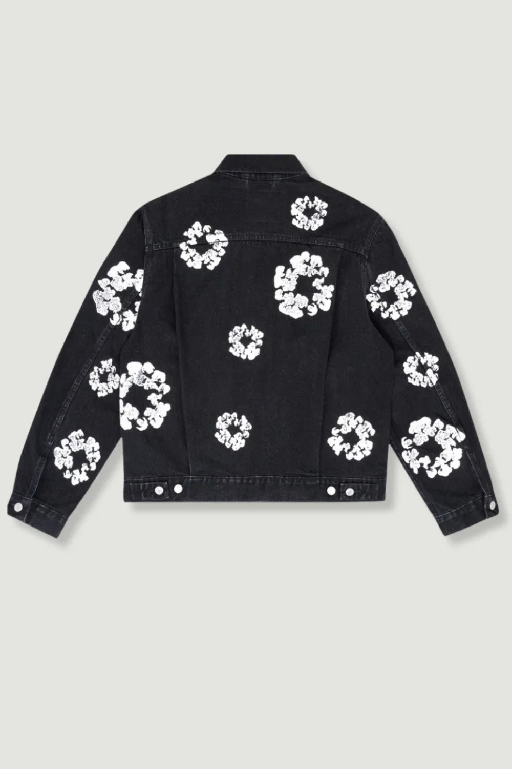 Chaqueta de Denim con Flores para Mujer