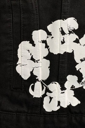 Chaqueta de Denim con Flores para Mujer