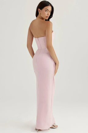 Vestido Largo Rosa Esencial