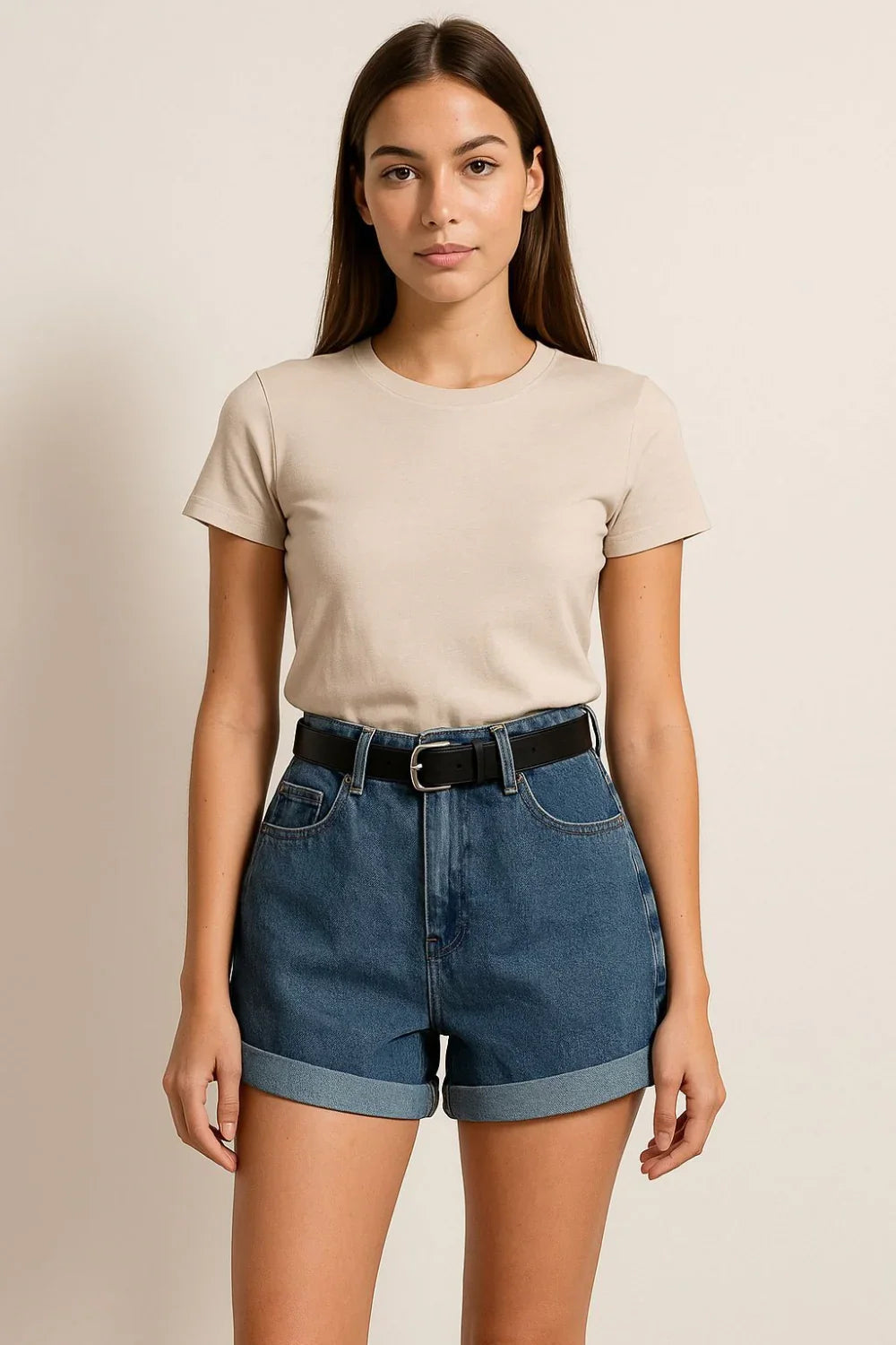 Pantalone Corto de Mezclilla Formales