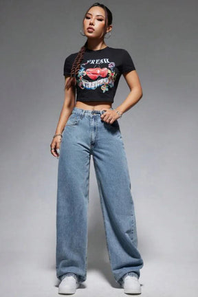 Vintage Wide-Leg Women's Pants