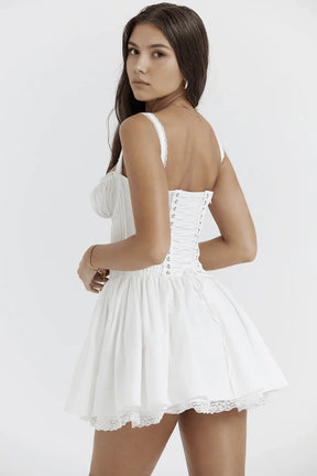 Vestido corto de corte suave