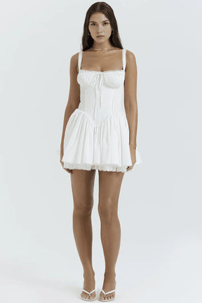 Vestido corto de corte suave