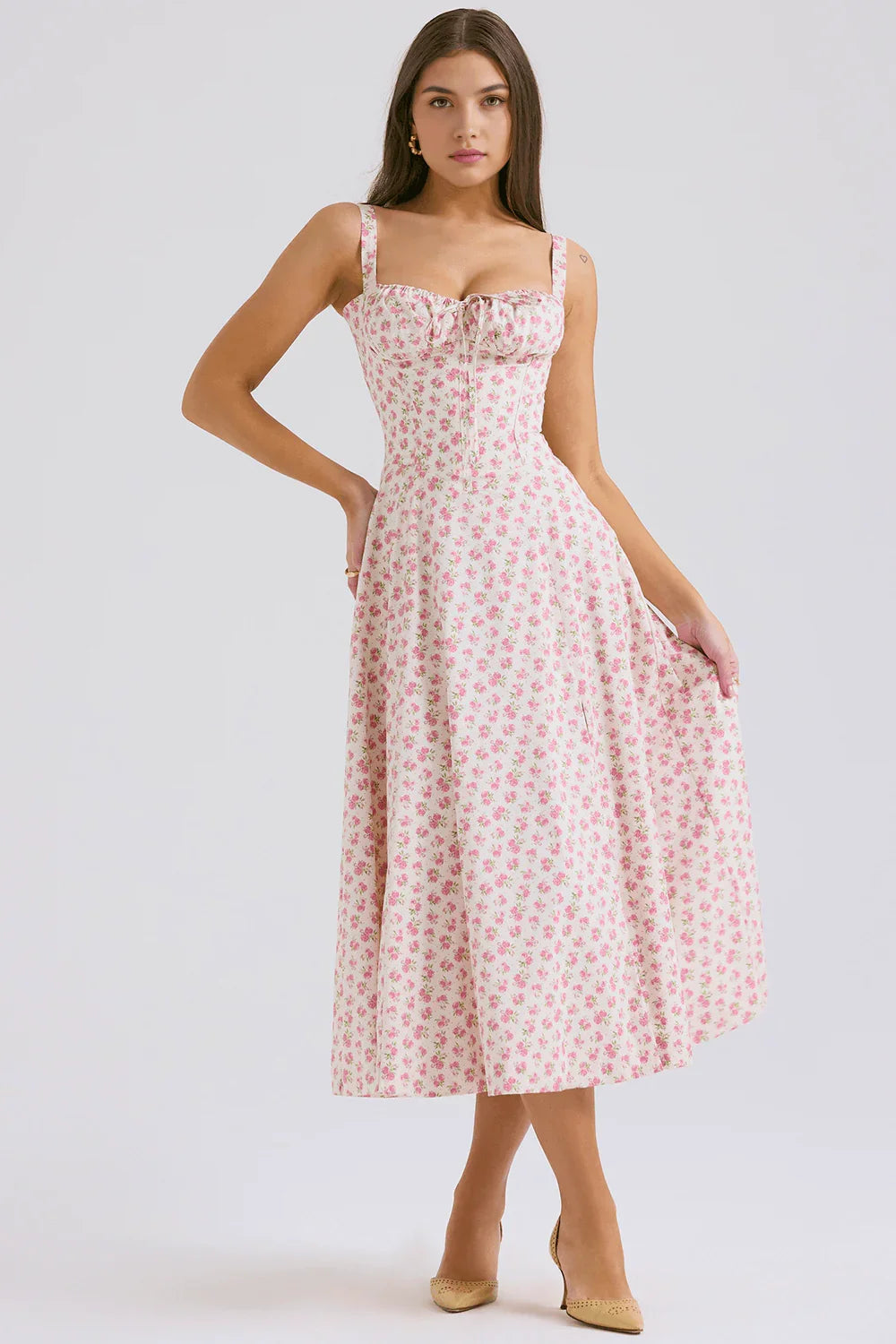 Vestido Midi Floral