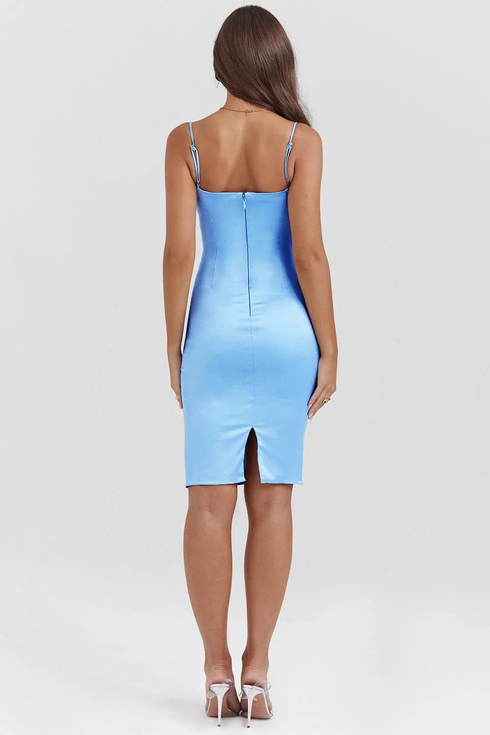 Vestido Midi Azul Claro para Mujer