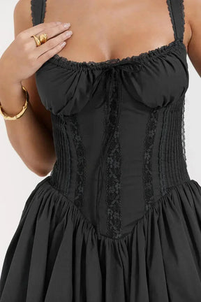 Vestido corto de corte suave