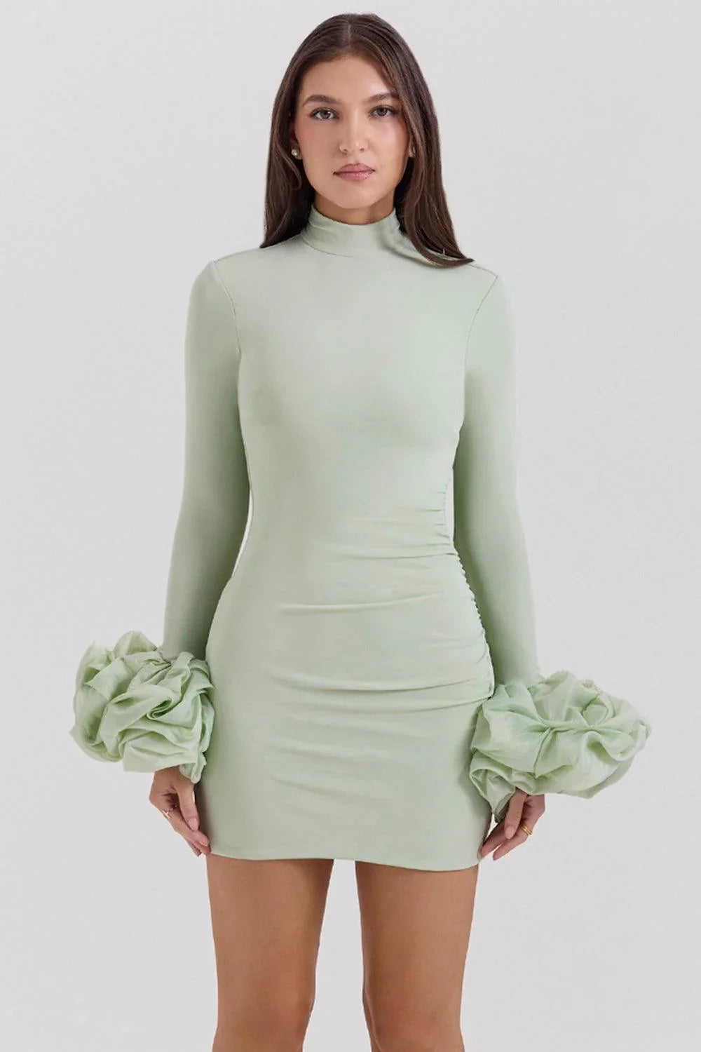 Vestido Corto Verde Esmeralda
