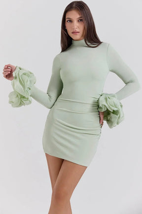 Vestido Corto Verde Esmeralda