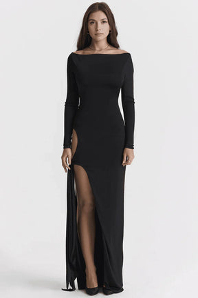 Vestido largo negro