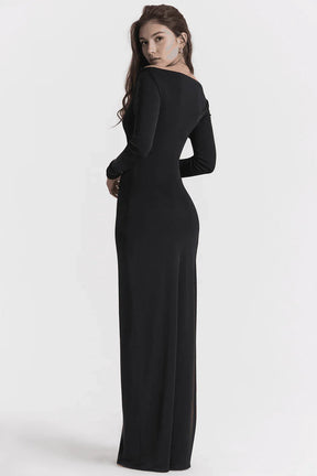 Vestido largo negro