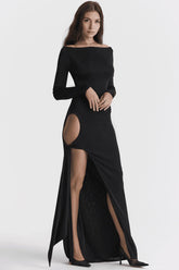 Vestido largo negro