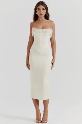 Vestido Blanco Largo Luize