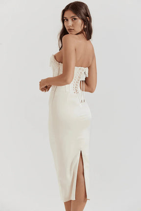 Vestido Blanco Largo Luize