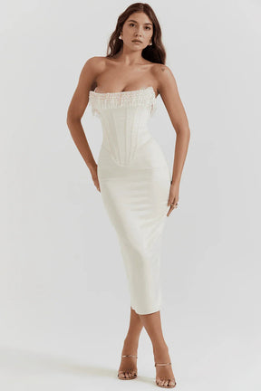 Vestido Blanco Largo Luize