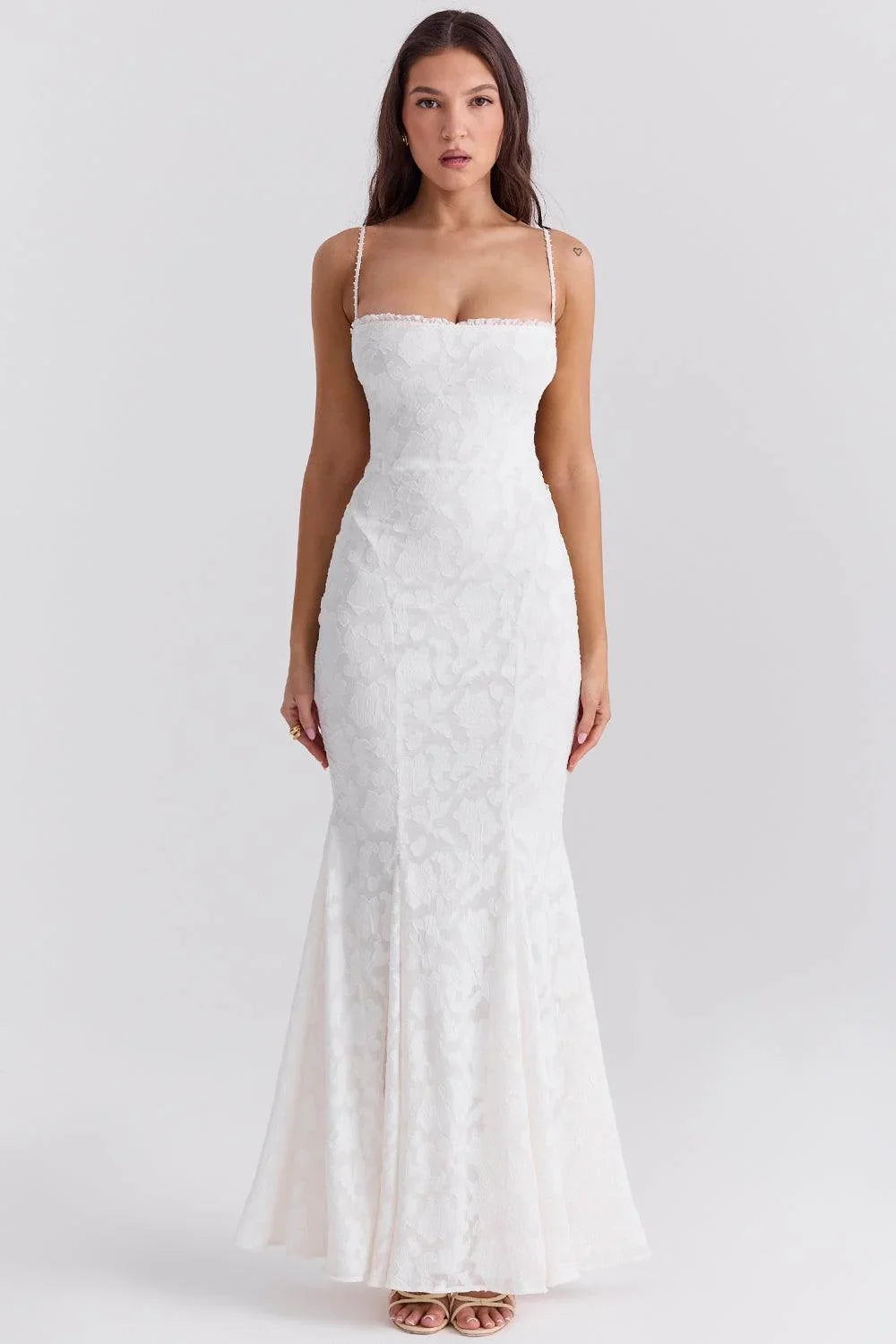 Vestido Largo Bordado para Mujer